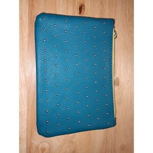 Ipsy 100th Bag Zipper Makeup Bag Green‎ and Silver